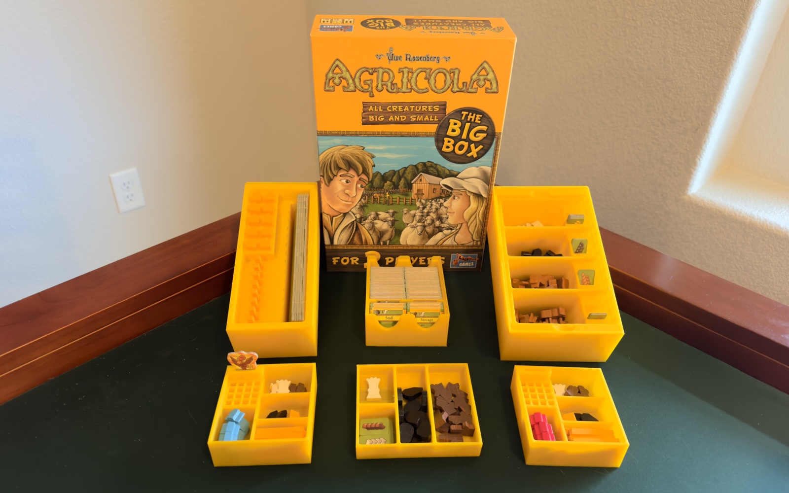 3D printed insert for Agricola: All Creatures Big and Small