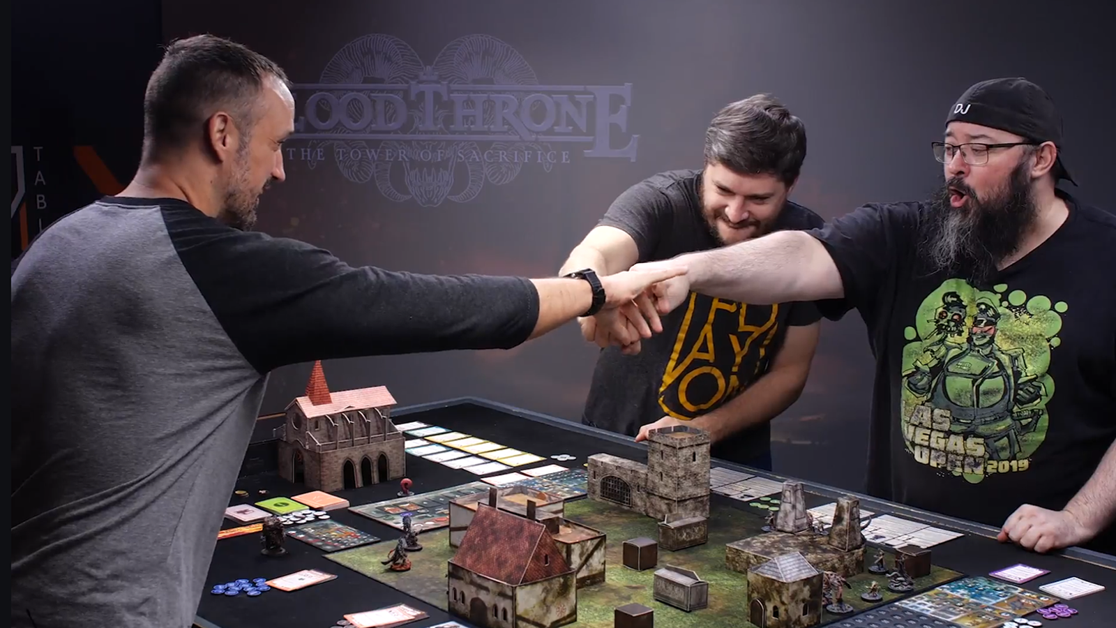 An image showing players playing Blood Throne