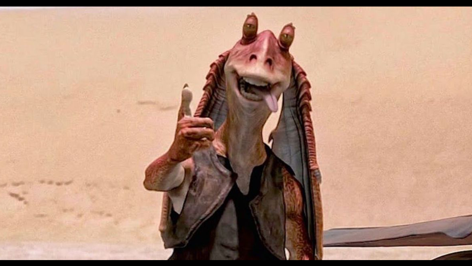 An image of Jar Jar Binks giving a thumbs up