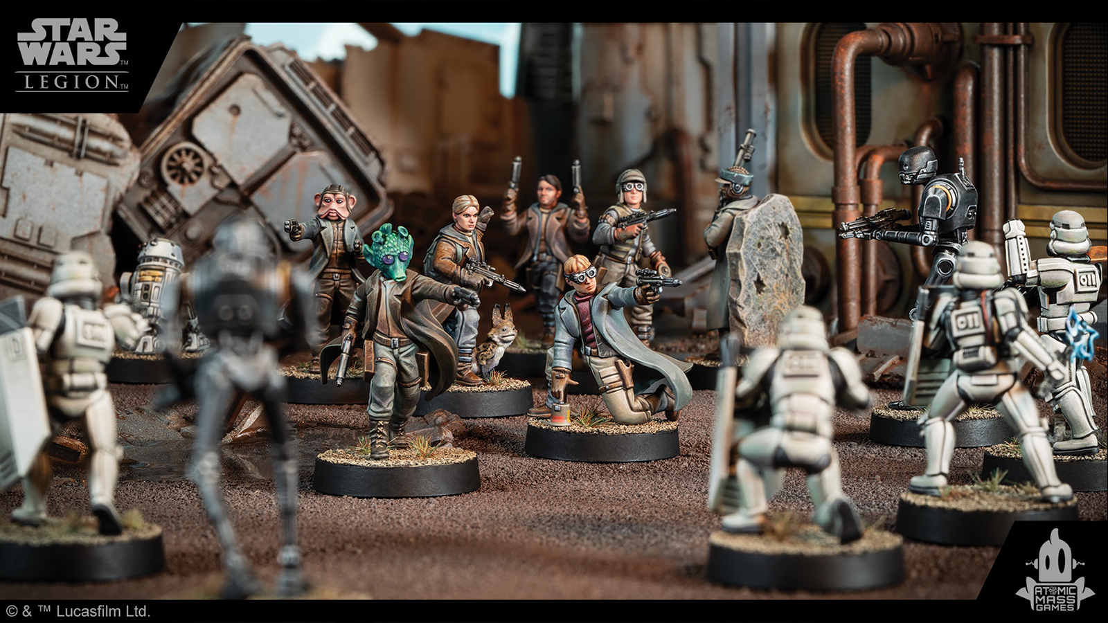 An image of rebels and imperials from the game Legion