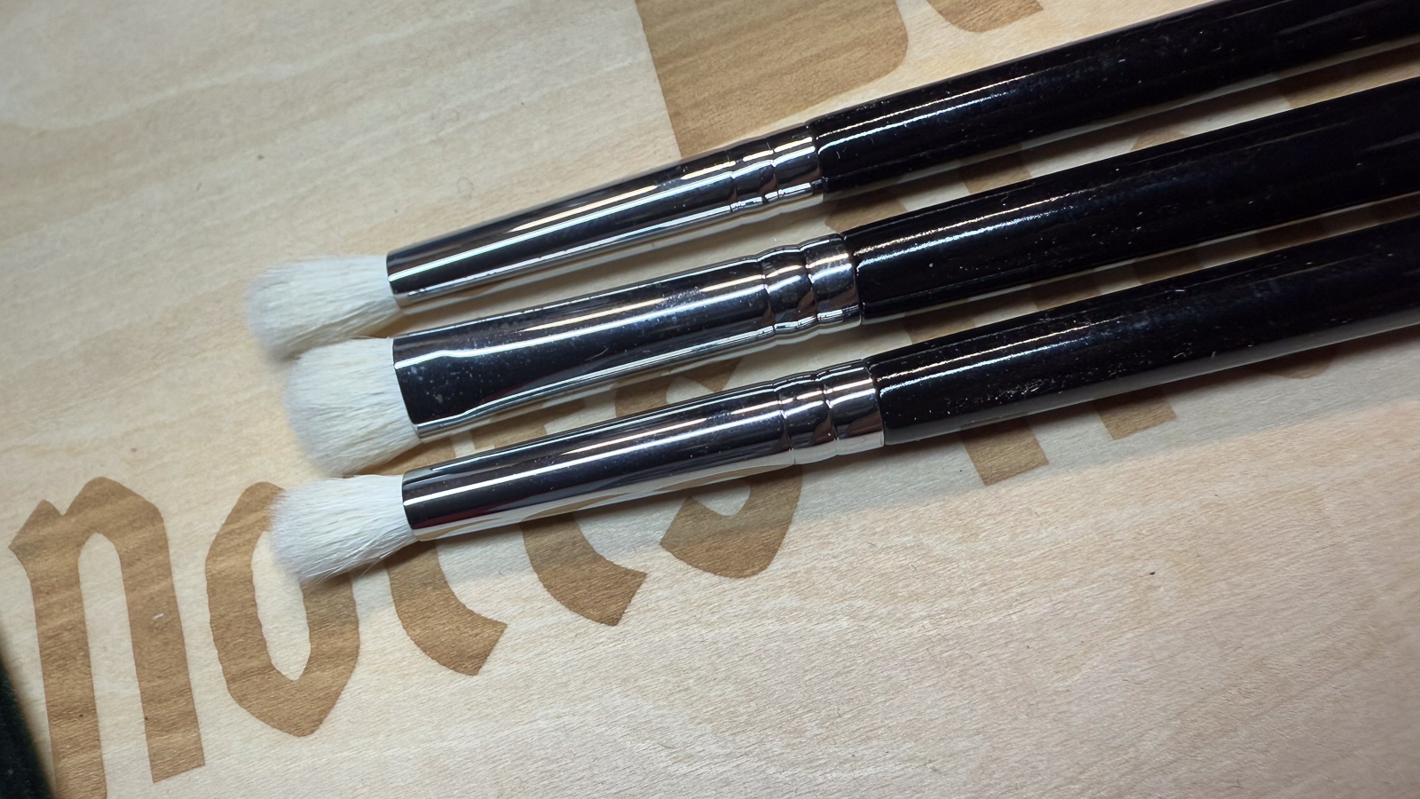 A photo of 3 drybrushes