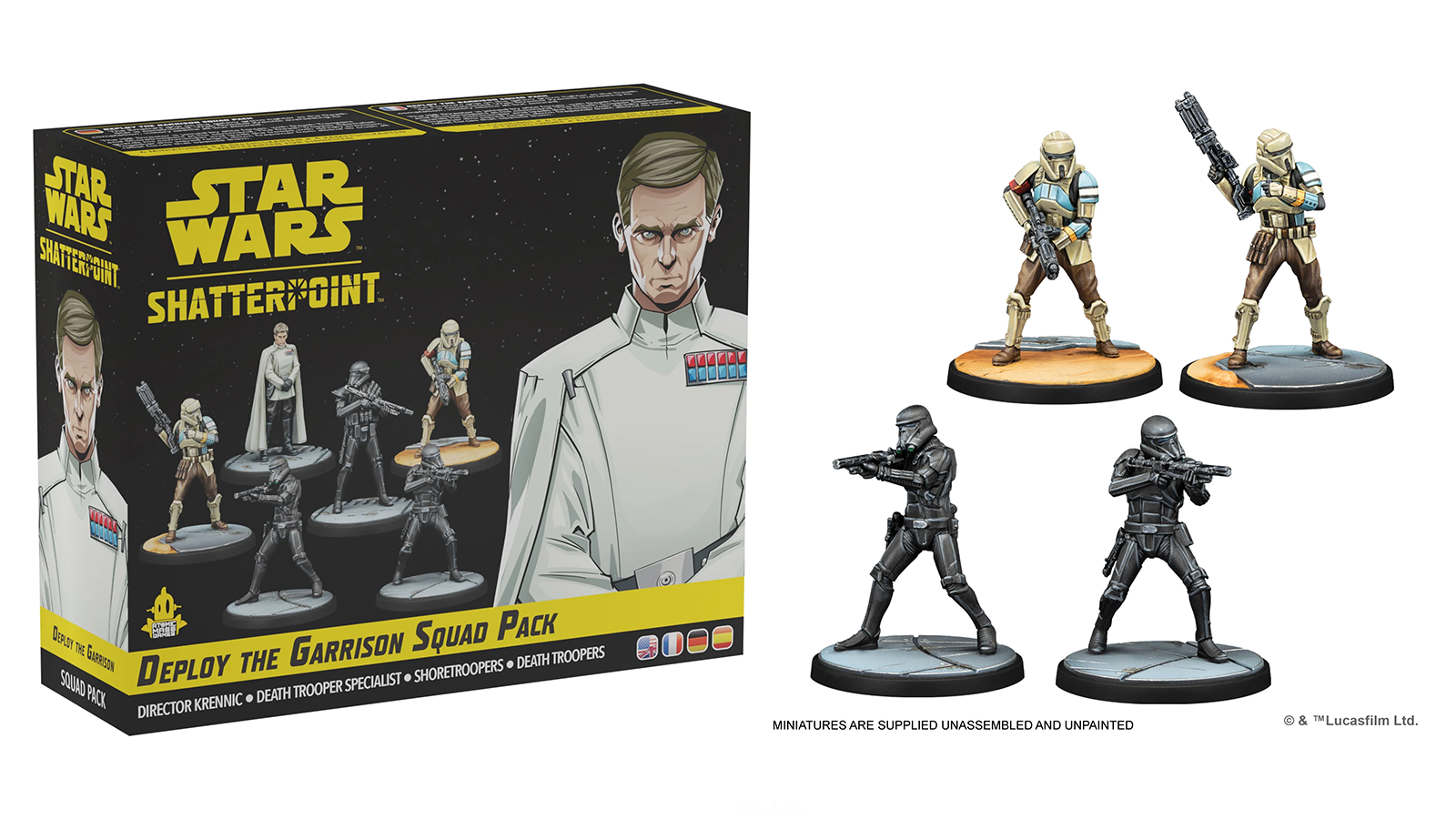 A shatterpoint squad pack with the Death Troopers and Director Krennic