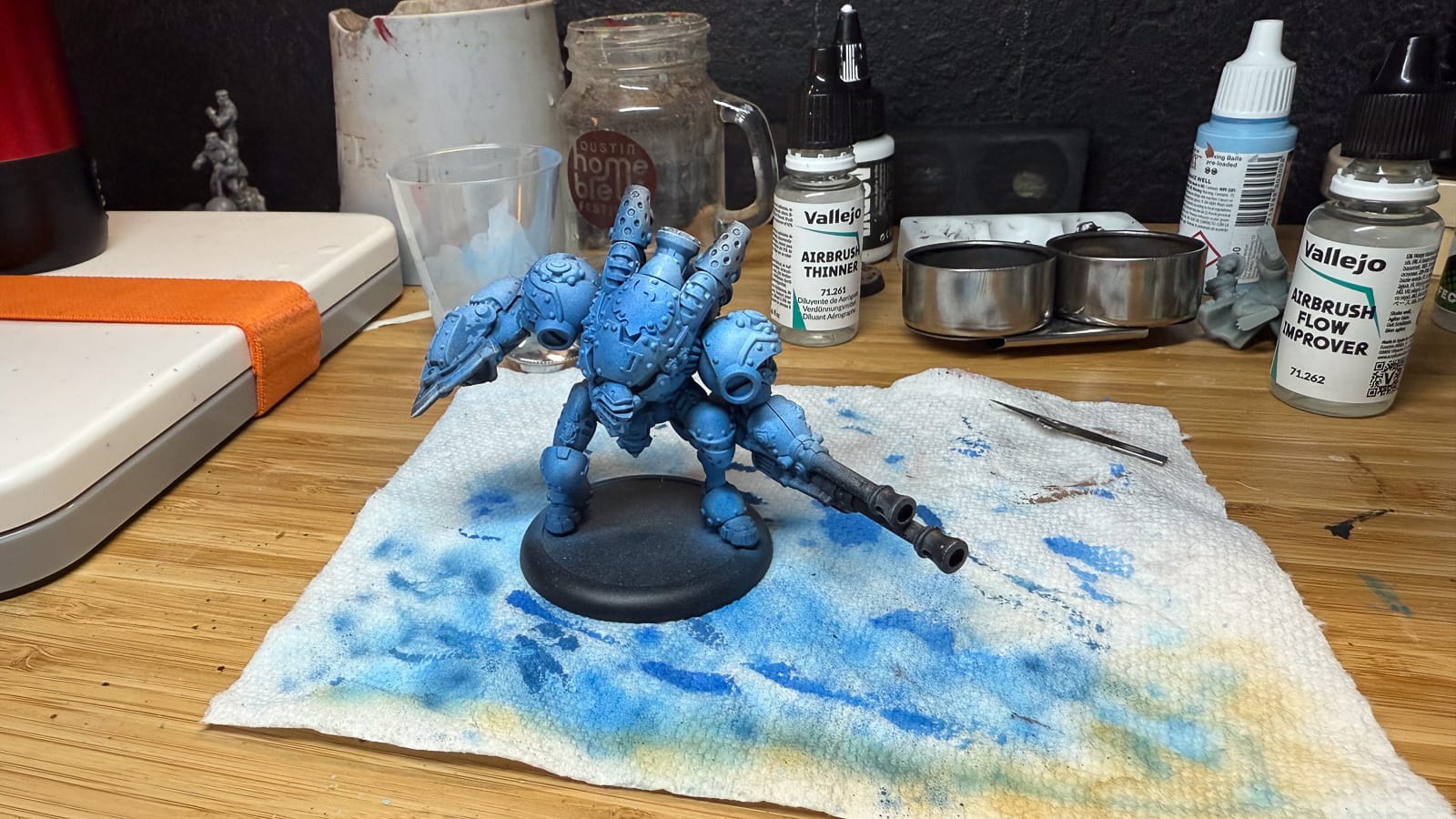 A photo of an airbrushed model from Warmachine