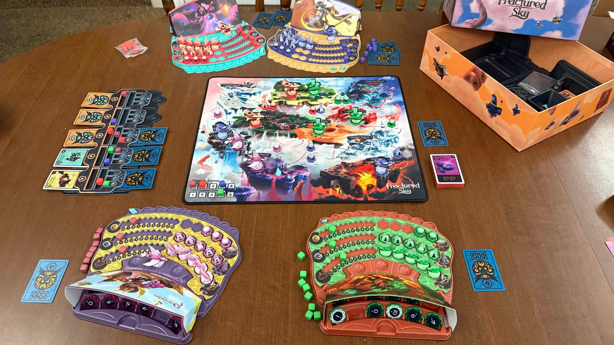 Fractured Sky on the table