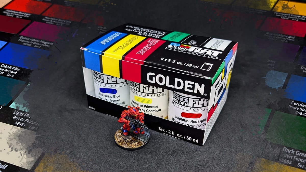 A photo of the Golden So Flat Acrylic set