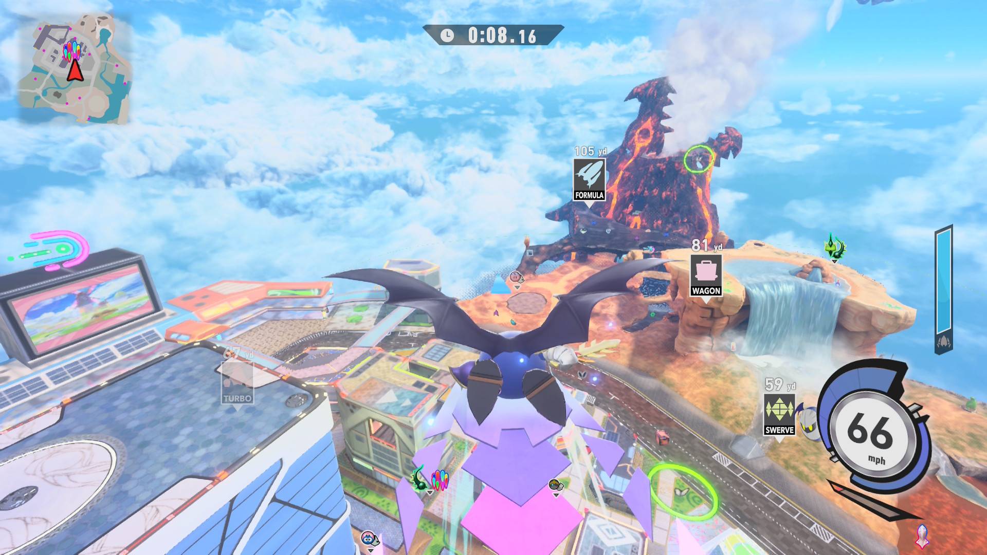 kirby air riders screenshot city trial