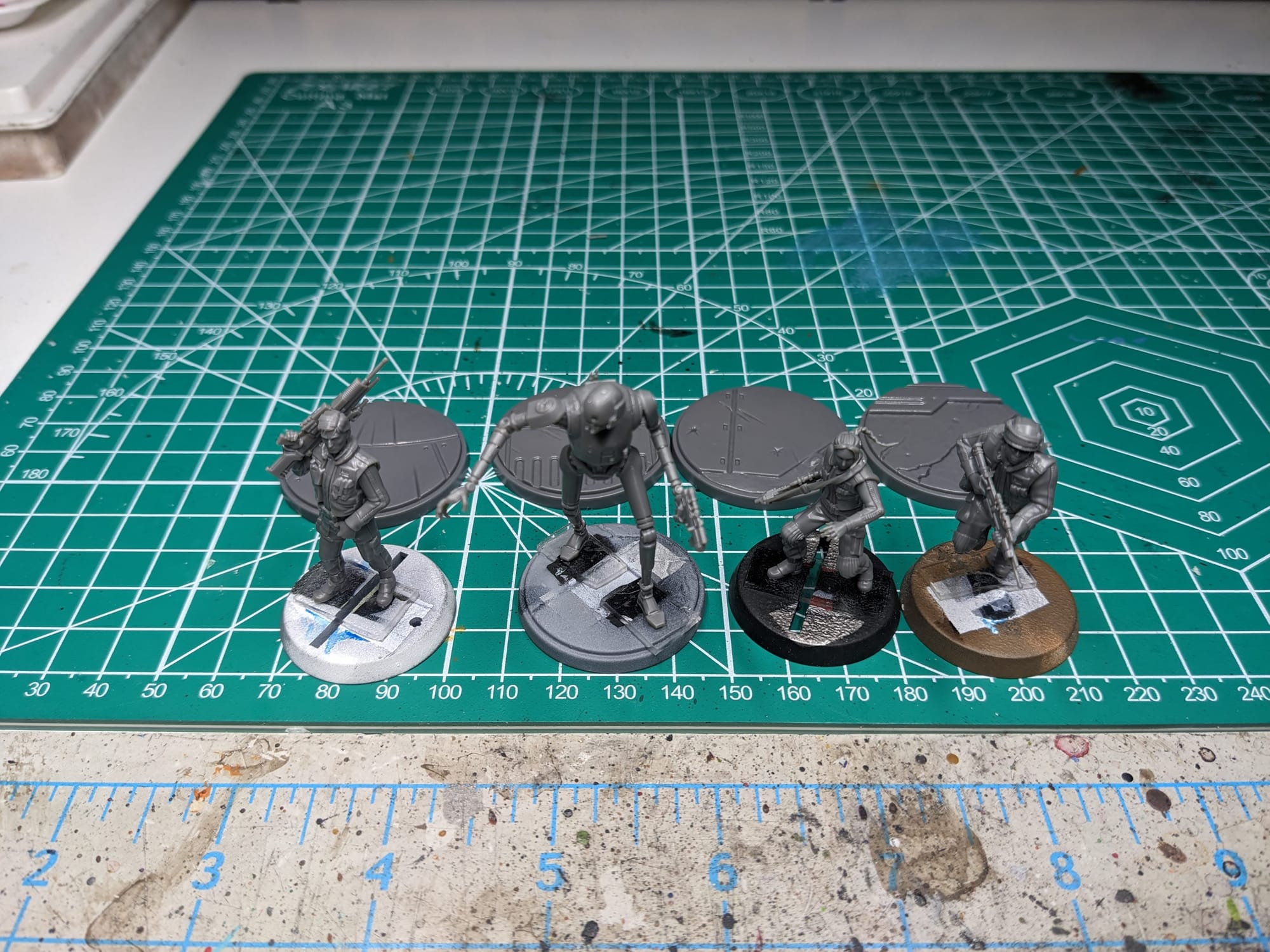 Miniatures assembled and ready for priming
