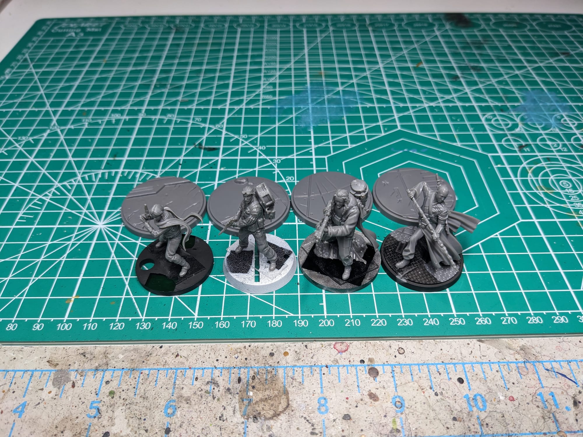 Miniatures assembled and ready for priming