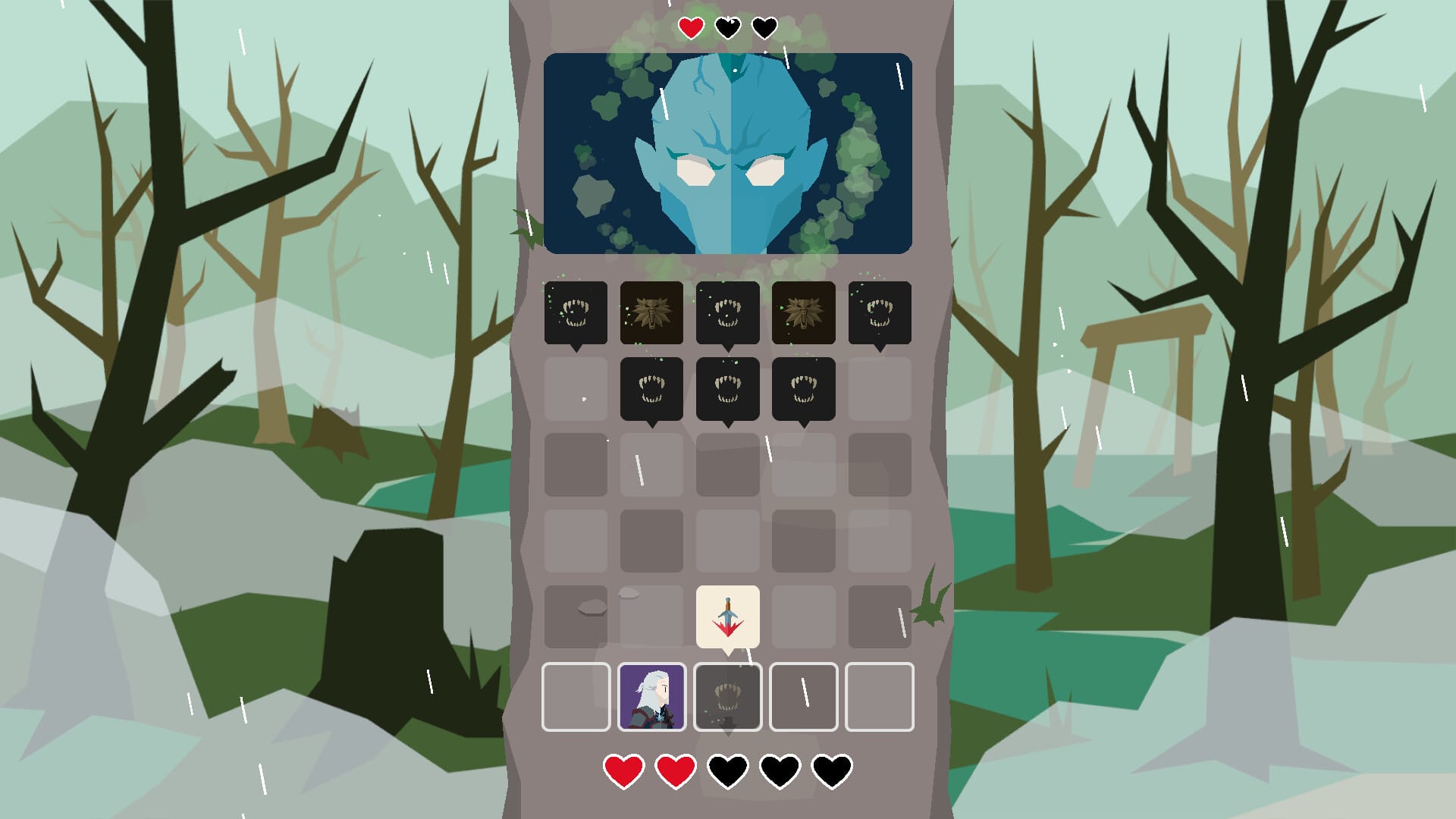 Gameplay in Reigns: The Witcher.