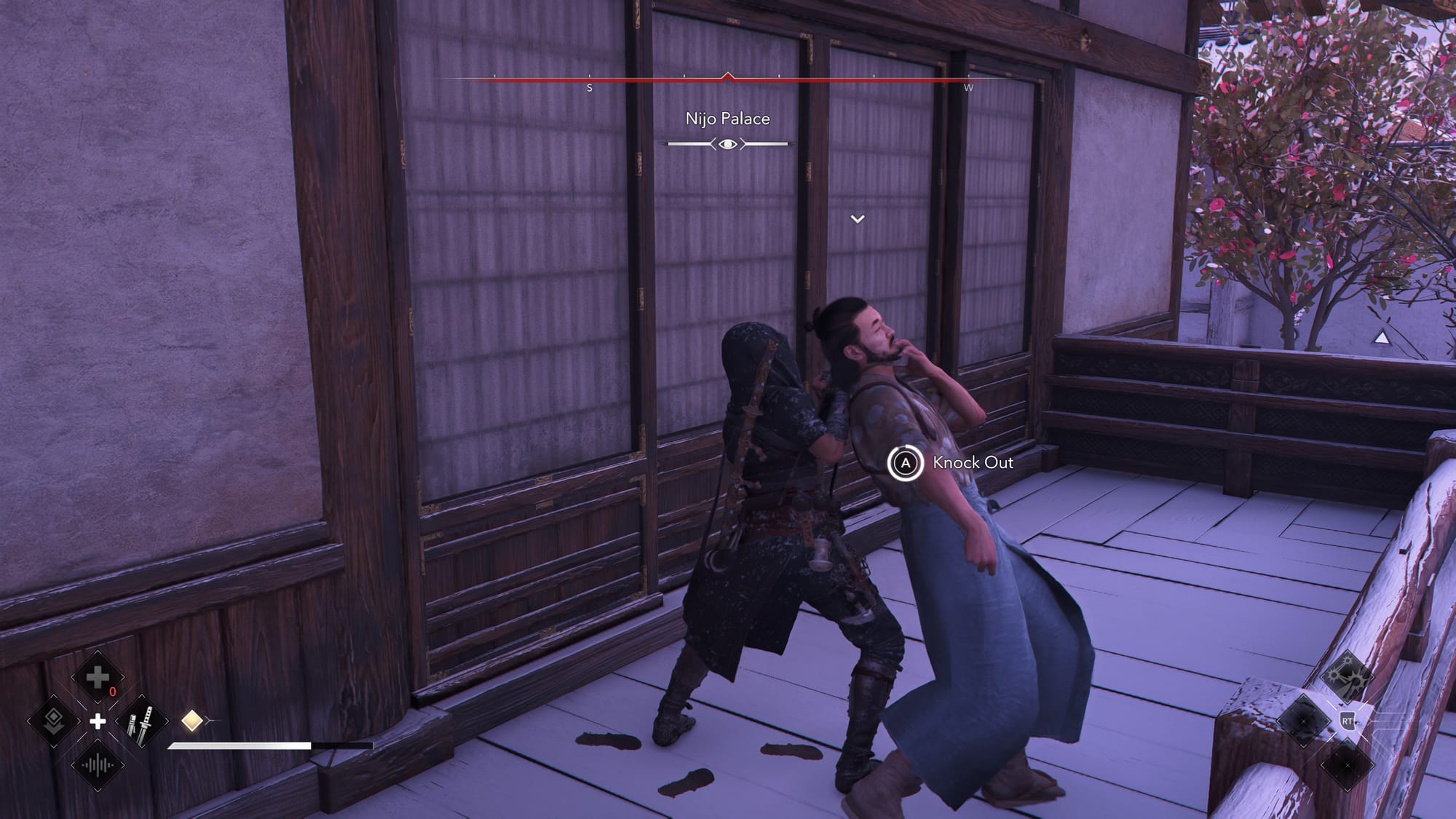 Naoe knocking someone out