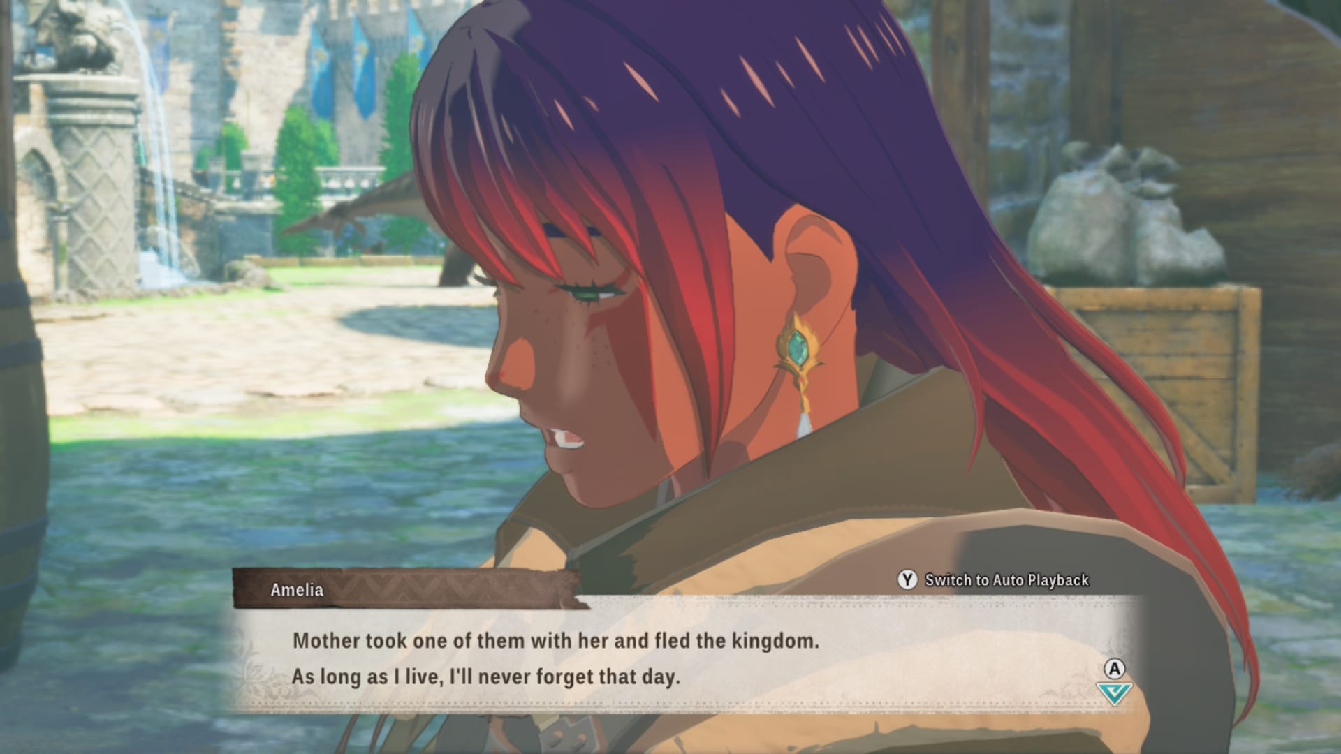 The protagonist talking about their mother.