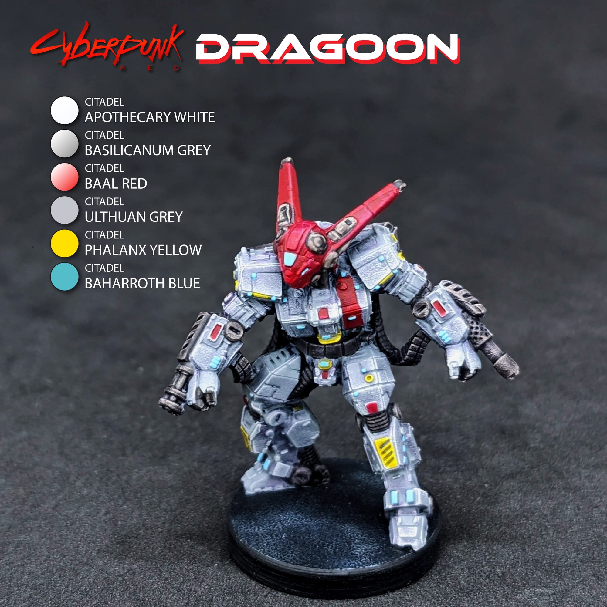 Learn to Paint Guide Dragoon for Cyberpunk Red Combat Zone