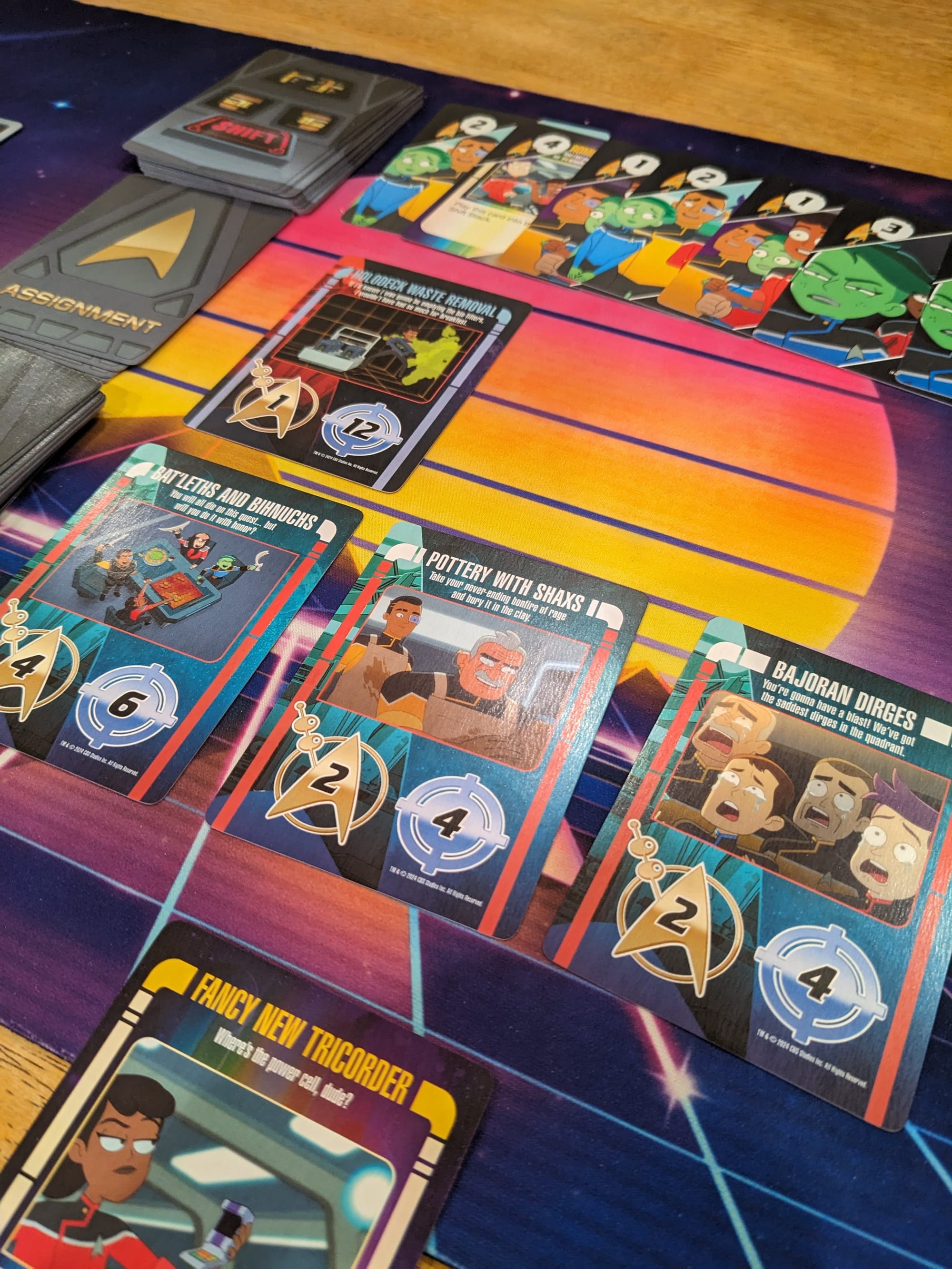 Assignment Shift and Sideproject Cards