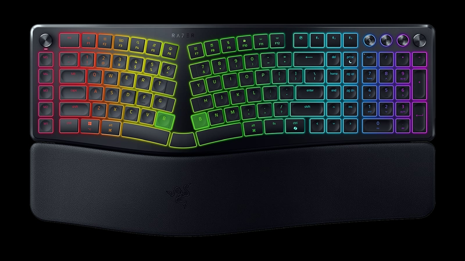 The Razer Pro Type Ergo from above.