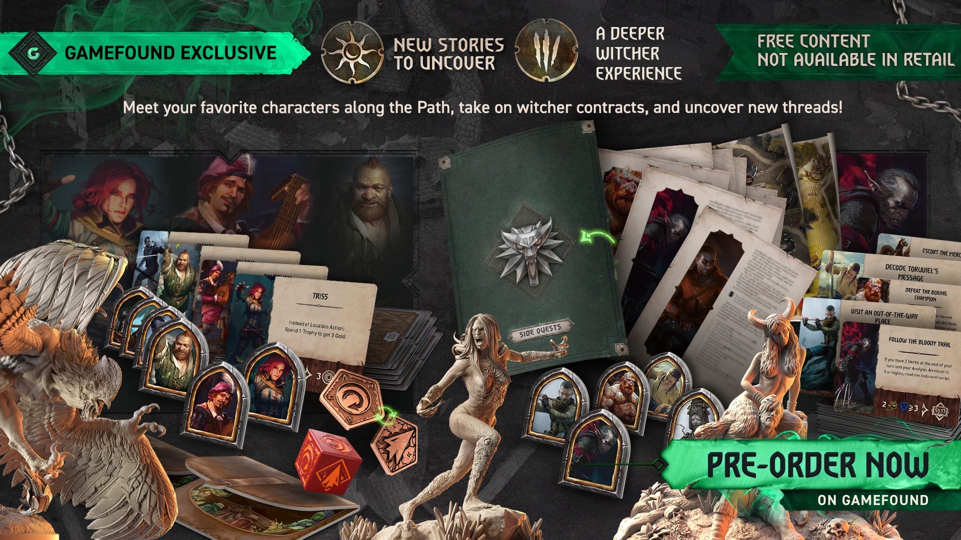 The Witcher: Legacy Gamefound exclusives.