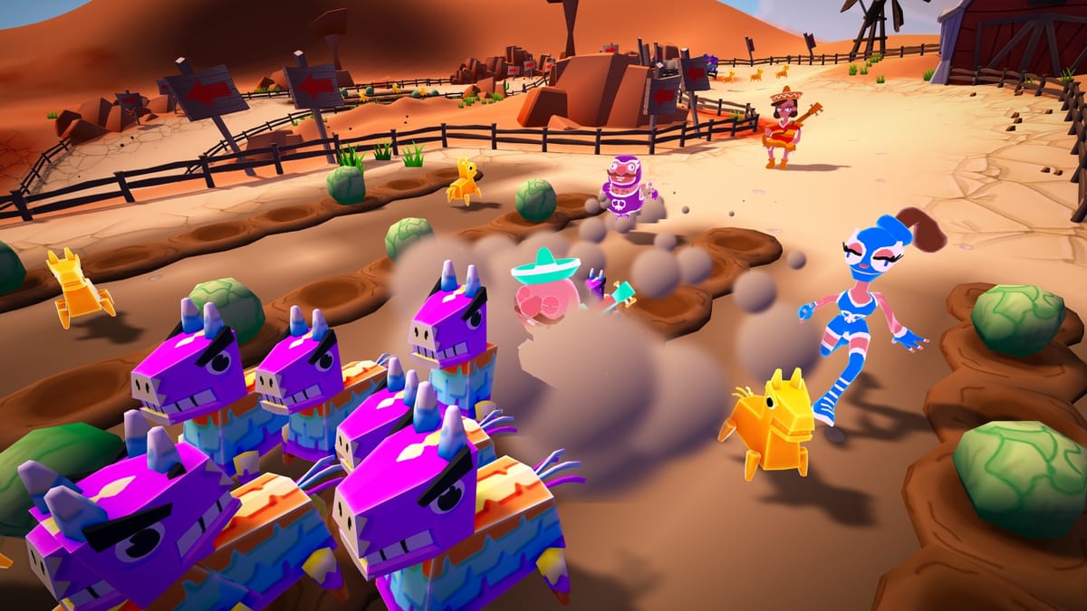 Must Dash Amigos — a wacky, multiplayer battle-racer!