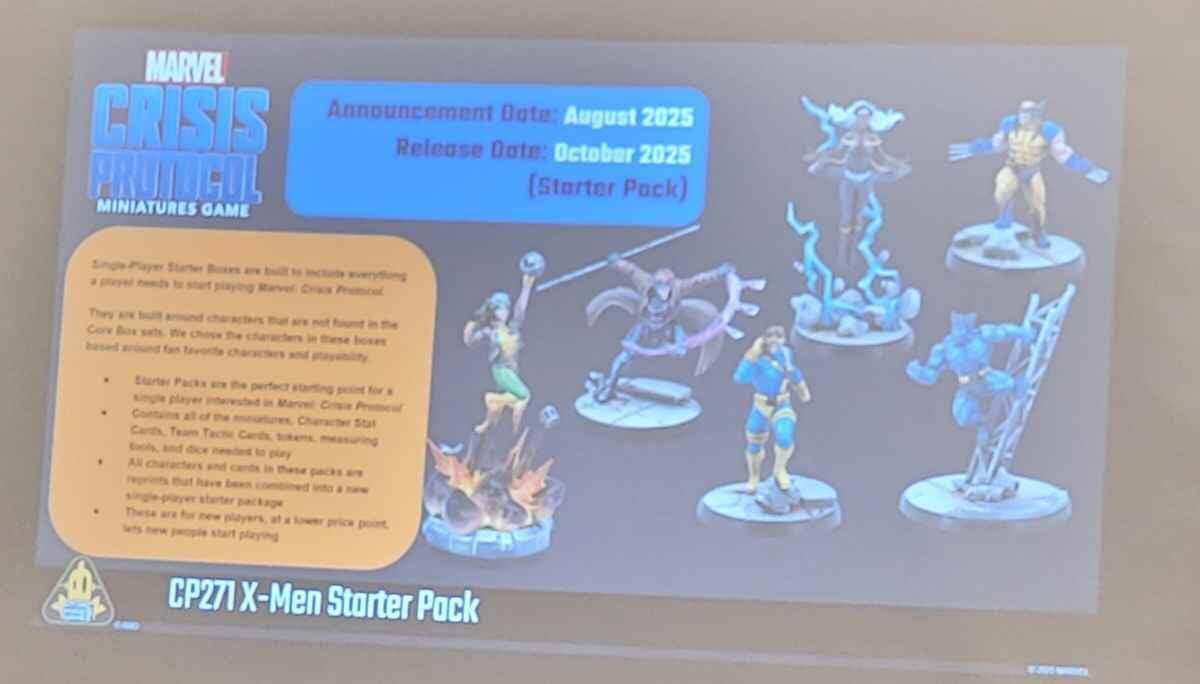 Marvel Crisis Protocol reveals at 2025 GAMA Tradeshow