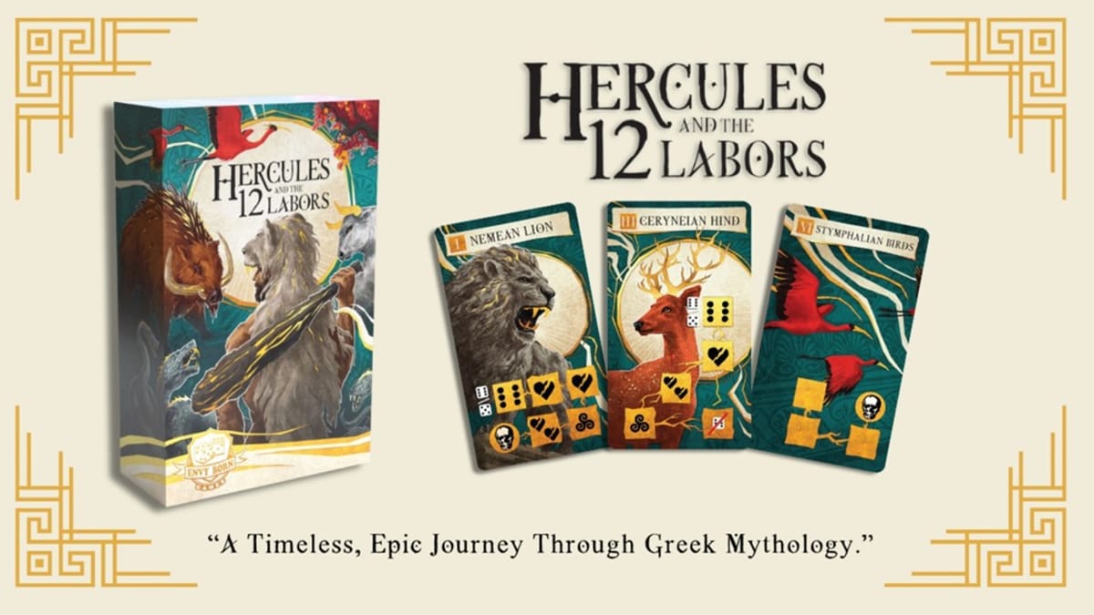 Hercules and the 12 Labors coming to Backerkit March 13th