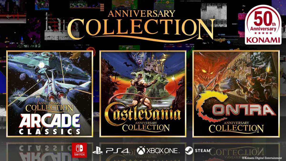 Konami celebrates a half a century of hits with Contra, Castlevania, Arcade Classics Collections