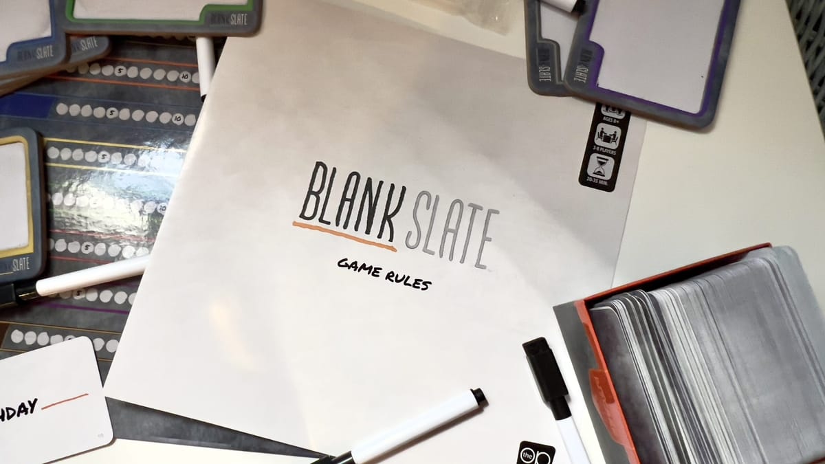 Blank Slate review — that’s my cue