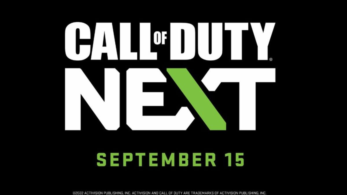 Call of Duty showcase set for September 15th, will show live gameplay by top streamers