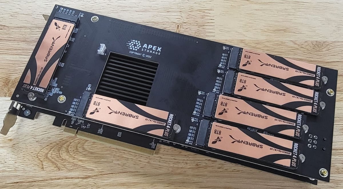 Sabrent Apex X21 Destroyer – want to see 168 TB of NVMe?