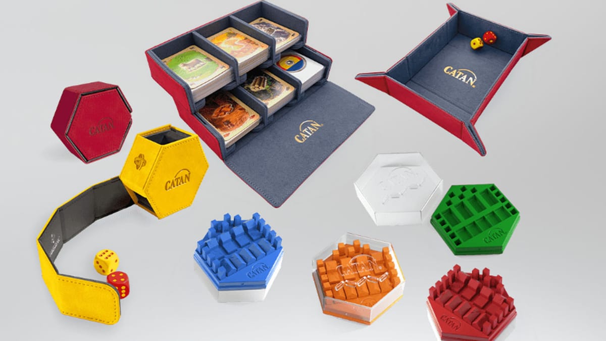 Make your CATAN deluxe with the new products from Gamegenic