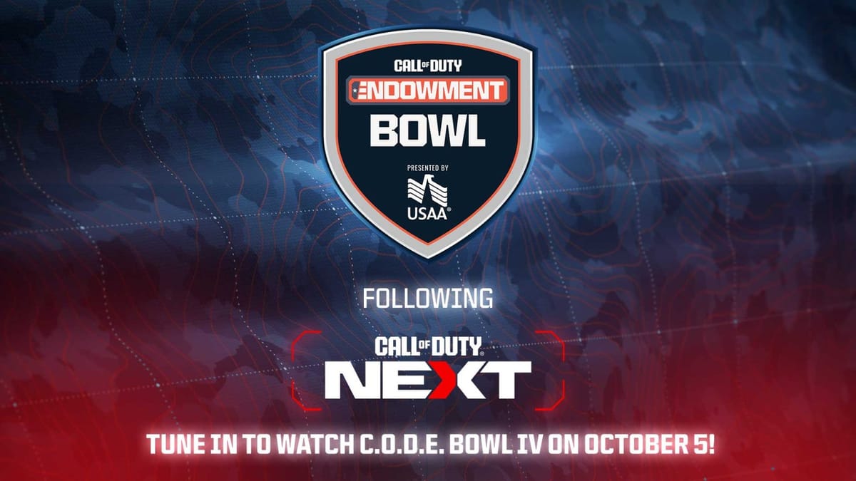 Here comes the C.O.D.E. Bowl! — Warzone tie-in reminds you to tune in on October 5th