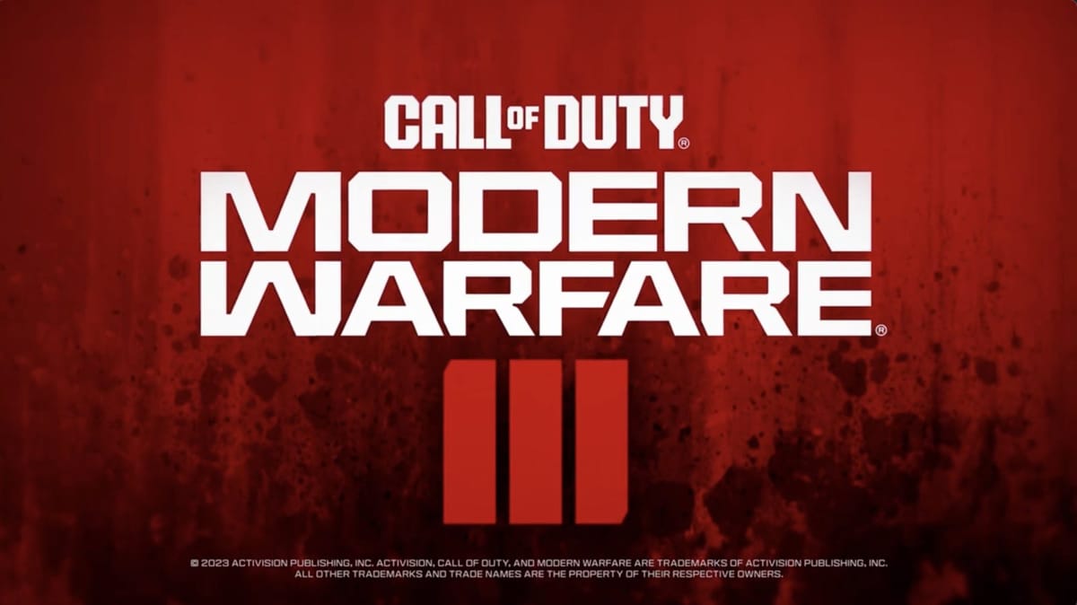 Call of Duty: Modern Warfare III launches November 10th