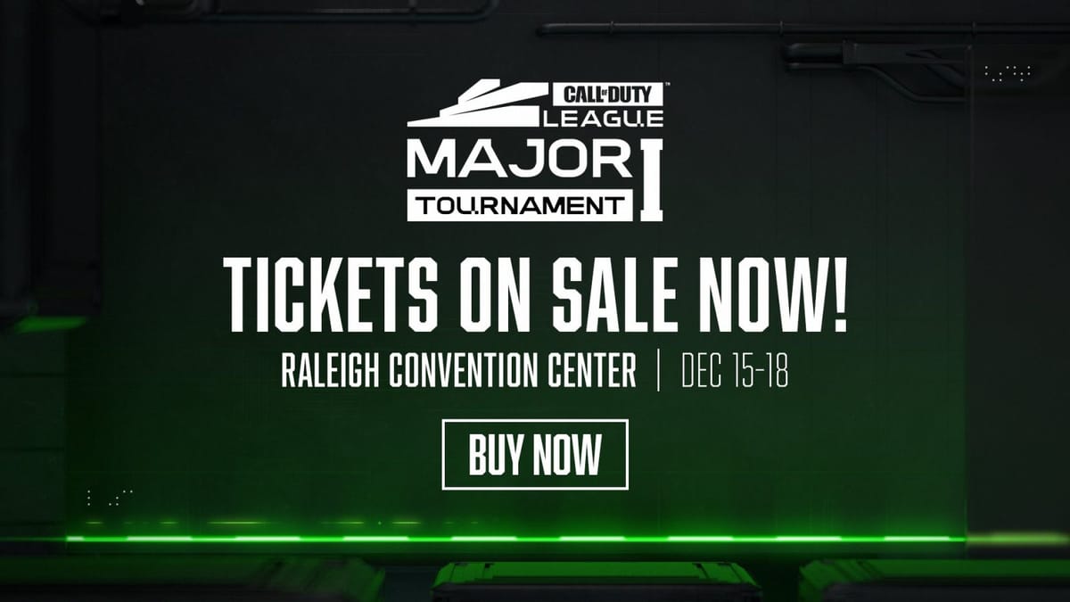 Tickets are now live for Call of Duty League Major I in Raleigh