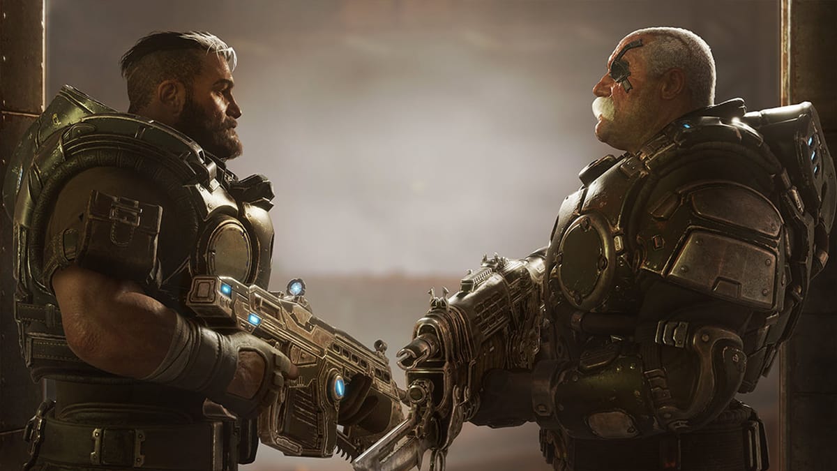 Hunt down and defeat the leader of the Locust army in Gears Tactics