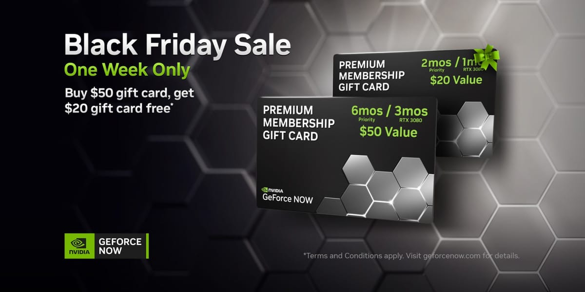 GeForce NOW announce ‘Green Thursday Black Friday’ membership deal