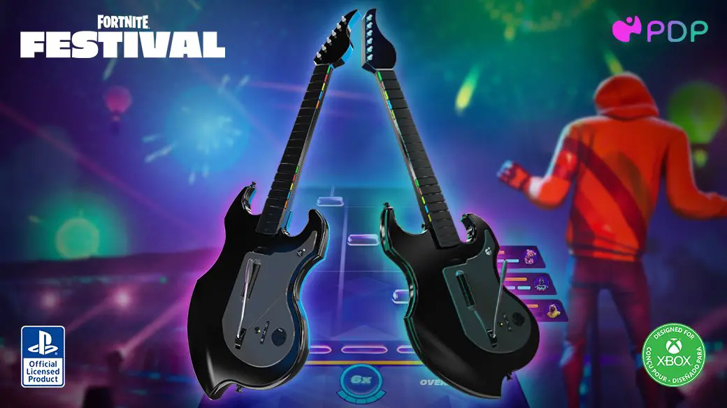 Dive into the festival with PDP’s RIFFMASTER guitar, now compatible with Fortnite Festival!