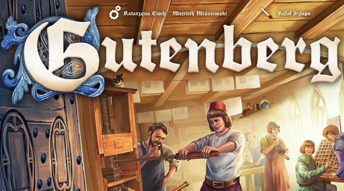 Popular strategy game Gutenberg to be co-published by Portal Games for an English Edition release