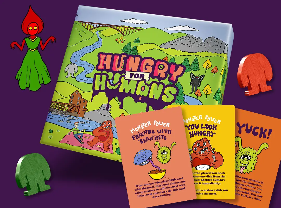 Kickstarter is now live for Hungry for Humans, the latest release from Lonely Hero Games featuring West Virginia restaurants, folklore, and landmarks