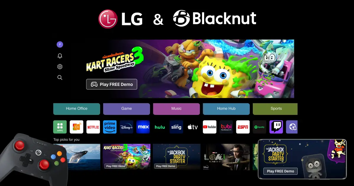 LG joins the gaming TV streaming wars with Blacknut Cloud Gaming support