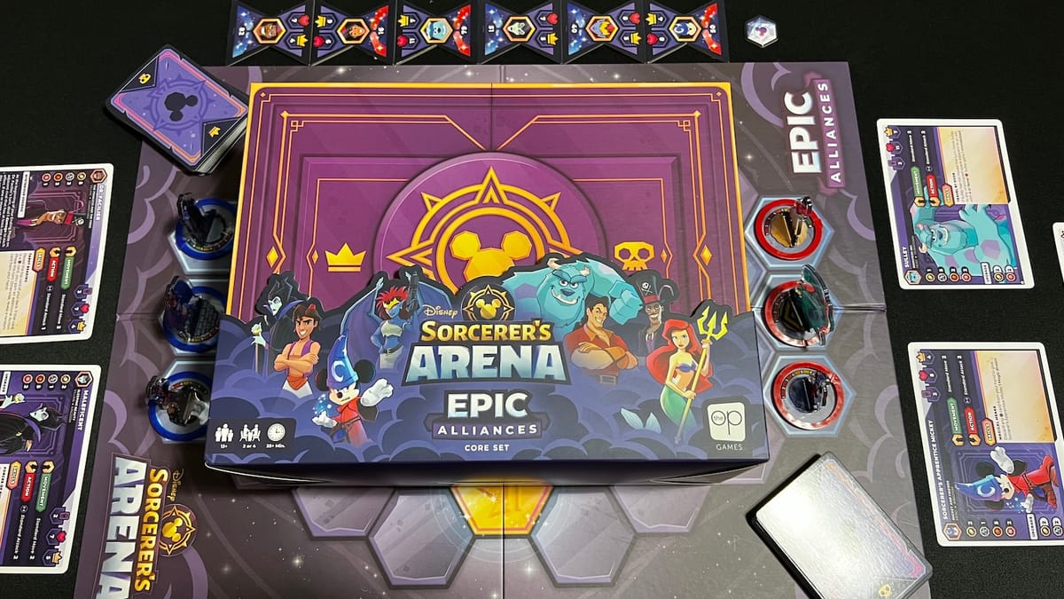 Disney Sorcerers Arena: Epic Alliances Core Set review – Take a phone app and turn it into a better board game = Disney Magic!