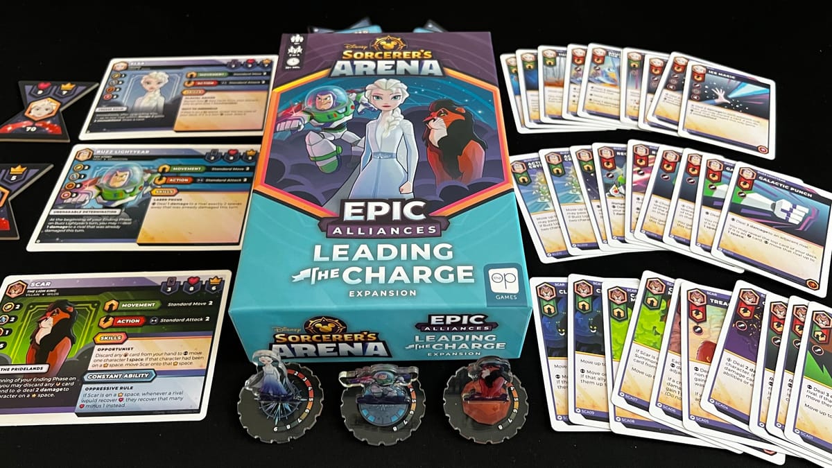 Disney Sorcerer’s Arena: Epic Alliances – Leading The Charge expansion review – Be prepared to head into the unknown infinity and beyond.