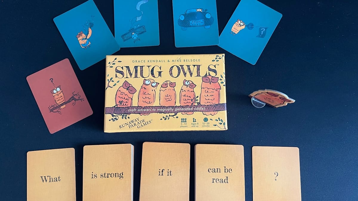 Smug Owls review – Someone in this room knows the answer to an owl riddle…Who?