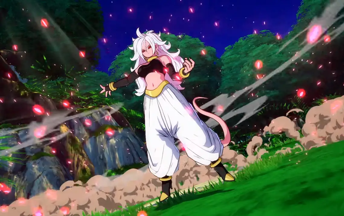 Android 21, the final base-game character for Dragon Ball FighterZ, is revealed