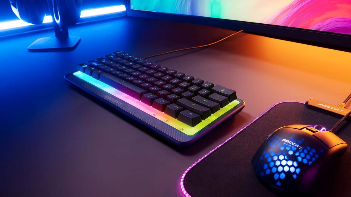 Illuminate your gaming setup with ROCCAT’s Magma Mini 60% RBG keyboard