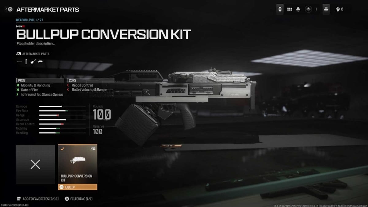 Conversion kits give you new ways to customize old weapons in Call of Duty: Modern Warfare III