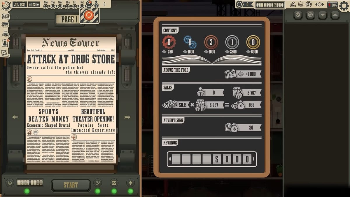 1930s newspaper tycoon game, News Tower, rolls out today on Steam Early Access