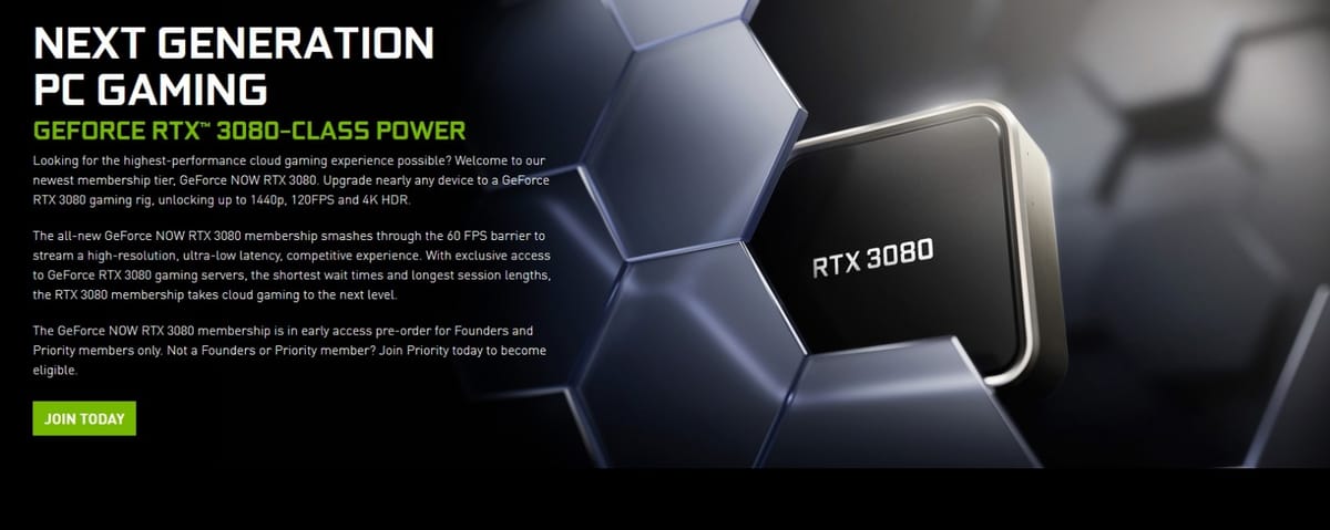 NVIDIA Introduces the Next Generation in Cloud Gaming, capable of delivering GeForce RTX 3080-class gaming on GeForce NOW