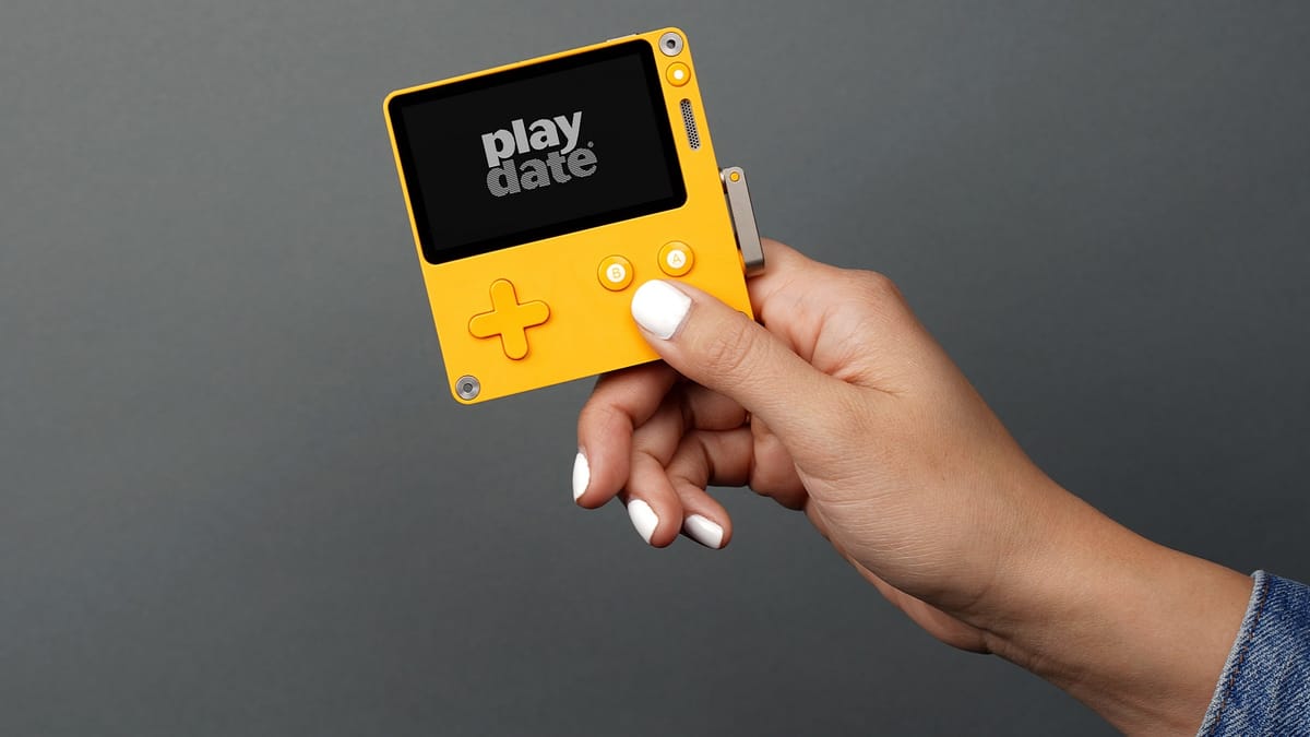 It’s time to crank that next year with Panic’s Playdate handheld video game system