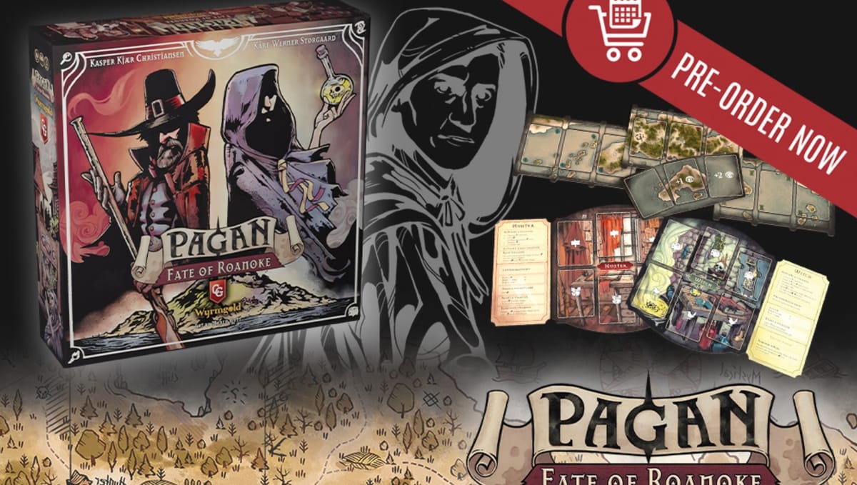 Pagan: The Fate of Roanoke, a new asymmetrical card game, is now available for pre-order