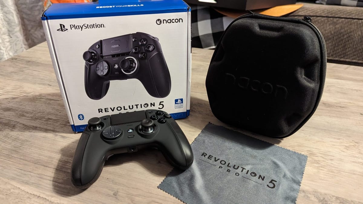 Unboxing the new NACON Revolution 5 Pro controller for PS5, PS4, and PC