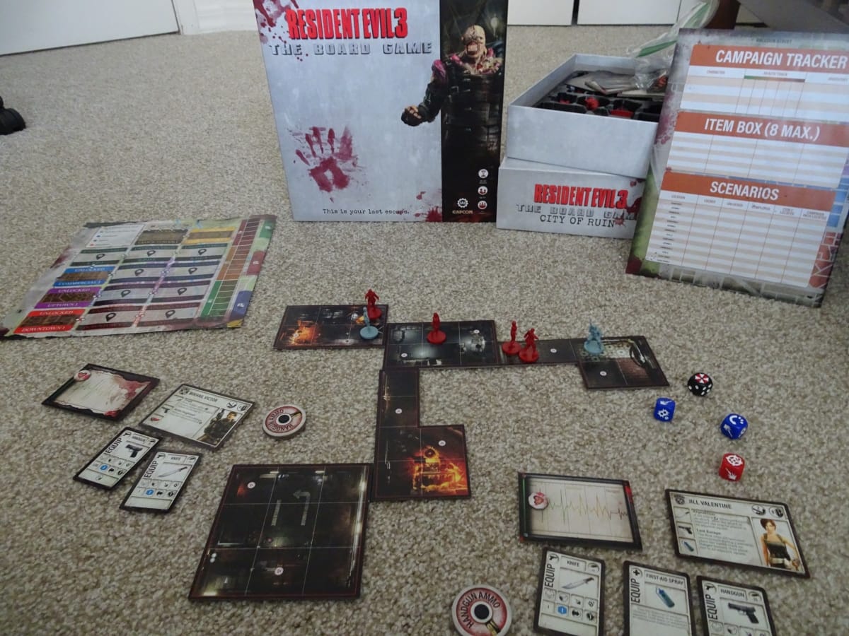 Resident Evil 3: Board Game + City of Ruin review ⏤ A survival horror battle between source material and game play