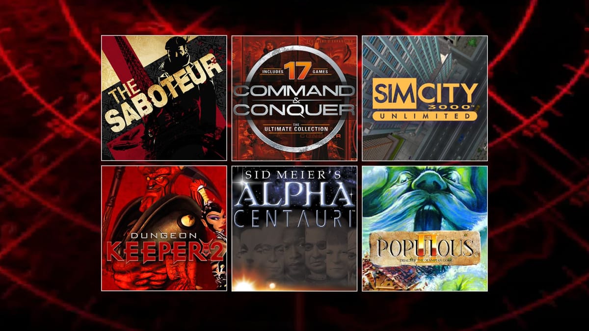 EA brings back a few classics — Alpha Centauri, The Saboteur, and more head to Steam