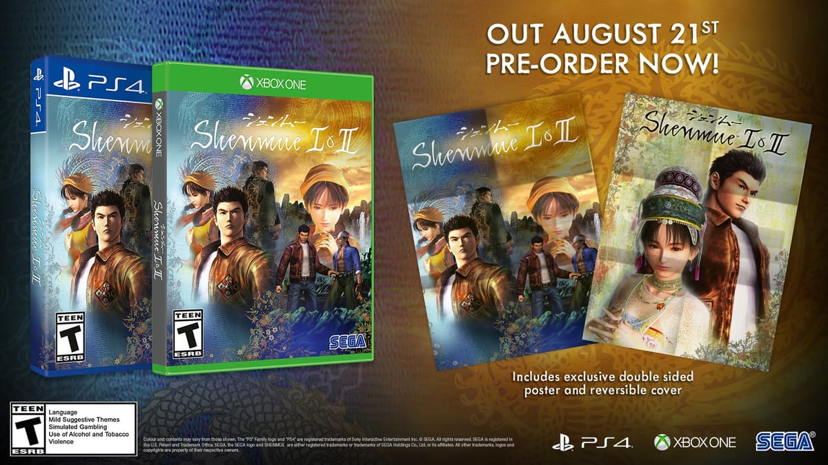 Shenmue I & II slated for August release date, digital pre-orders now available